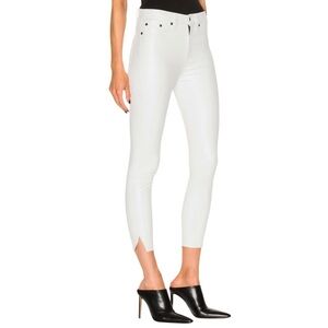 NWT $135 Rag & Bone 10 Inch Capri Jeans with Slit in White 28